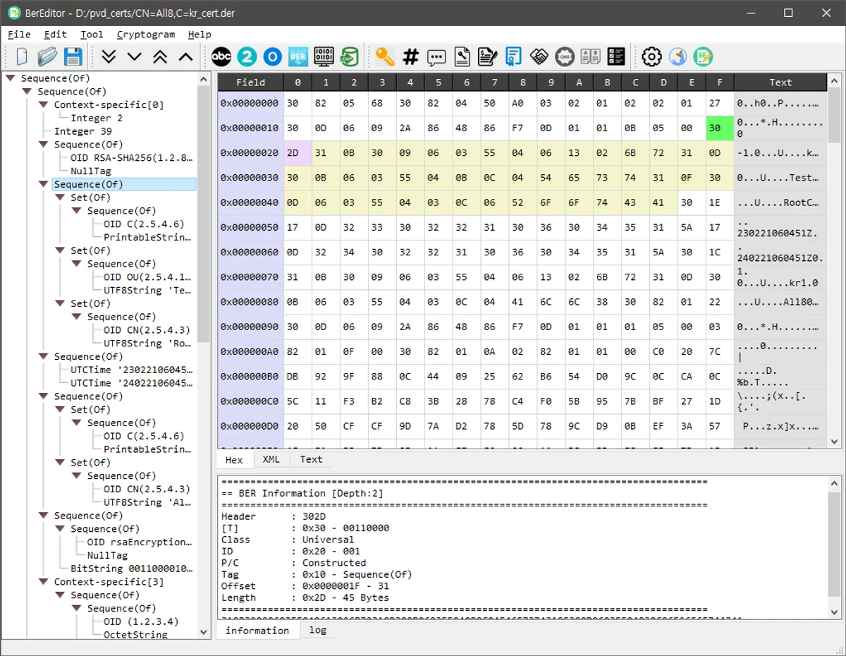 BerEditor 스크린샷 1