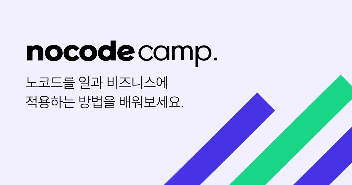 노코드캠프 스크린샷 1