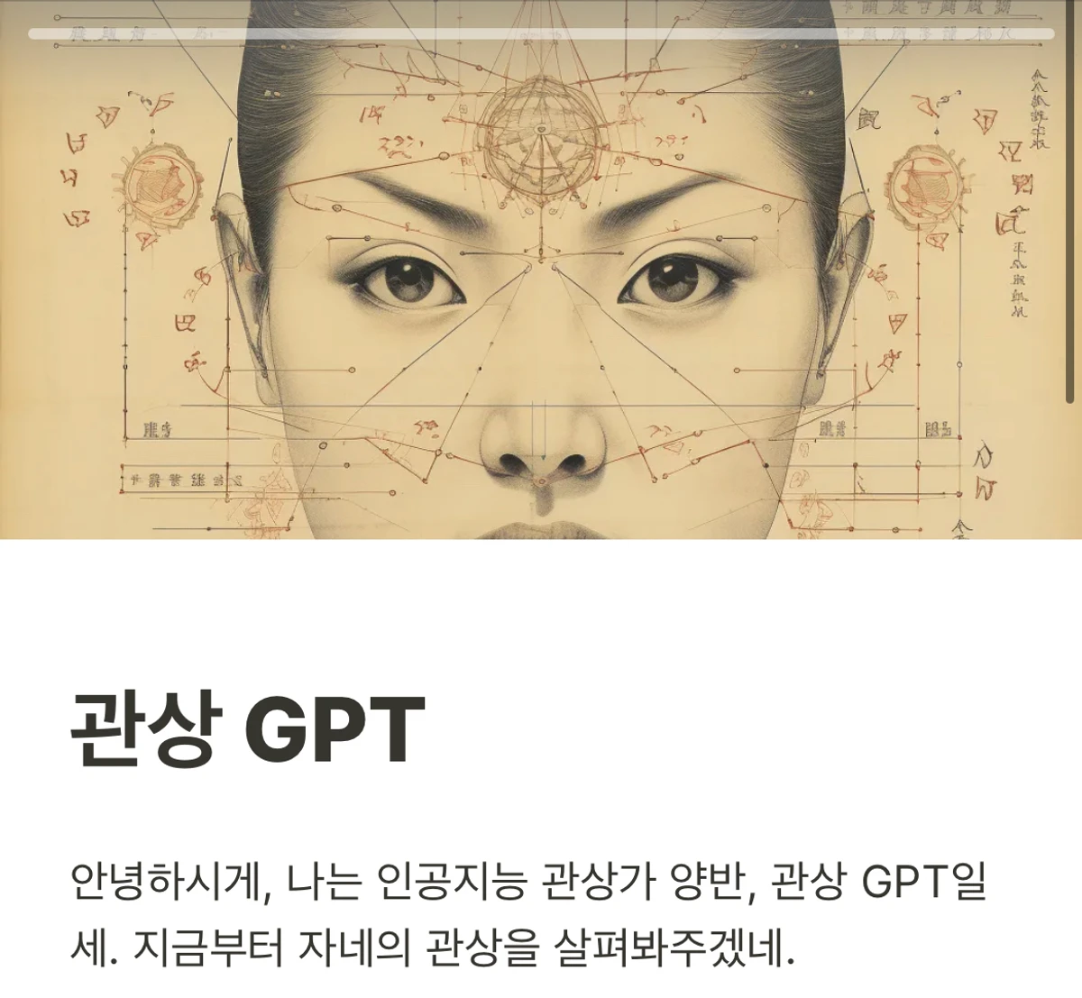 관상가 GPT 양반 스크린샷 1