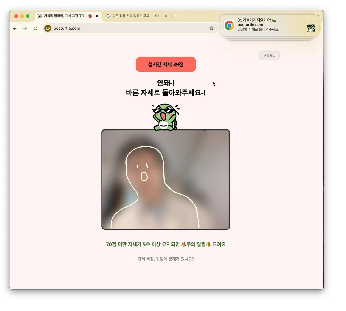 꼿꼿거북 posturtle 스크린샷 2