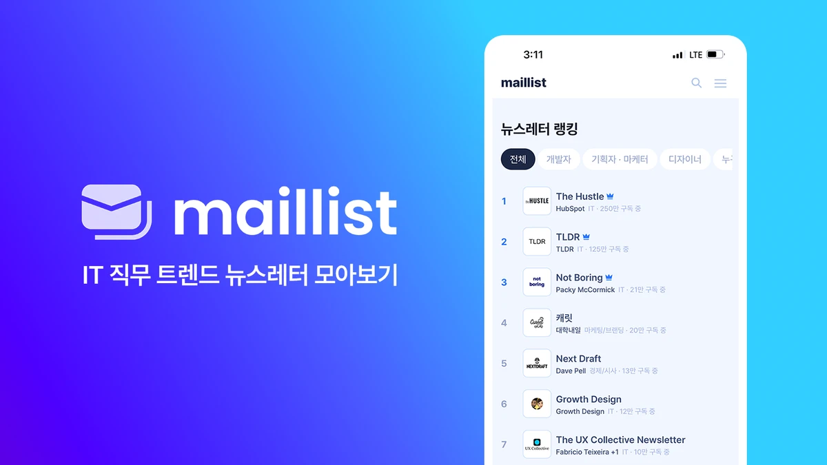 메일리스트 maillist 스크린샷 1