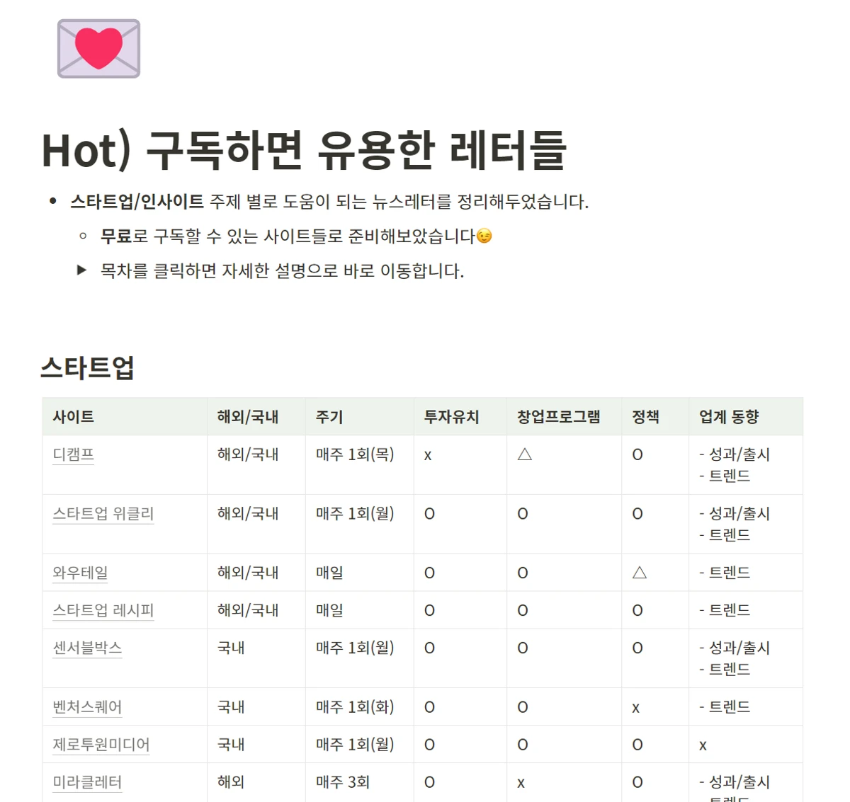 스타트업 가이드북 스크린샷 5