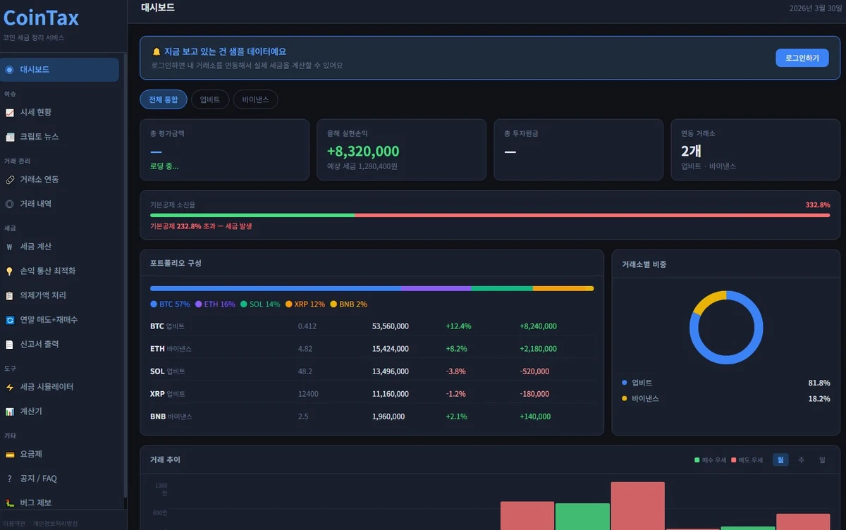 CoinTax 스크린샷 1