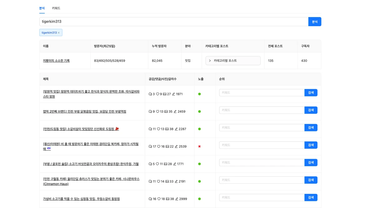 블로그에이 스크린샷 1