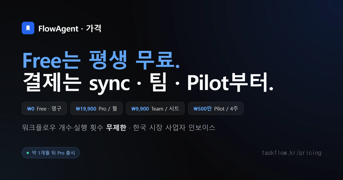 FlowAgent 본인 노트북에서 돌아가는 한국어 사무 자동화 OSS 스크린샷 3