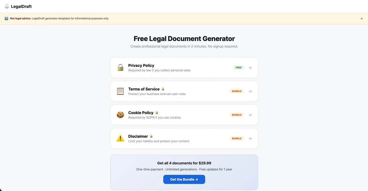 LegalDraft 스크린샷 1