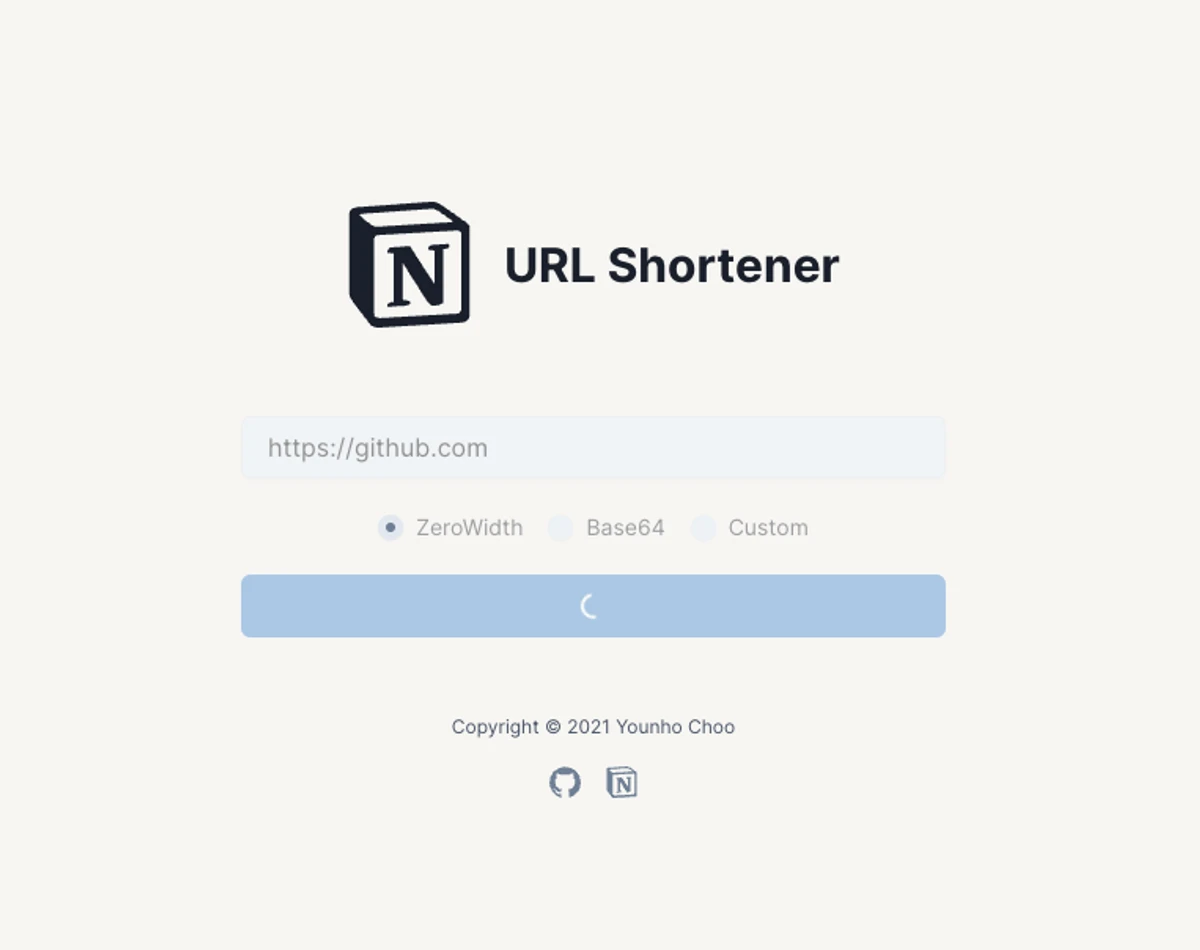 Notion URL Shortener 스크린샷 2