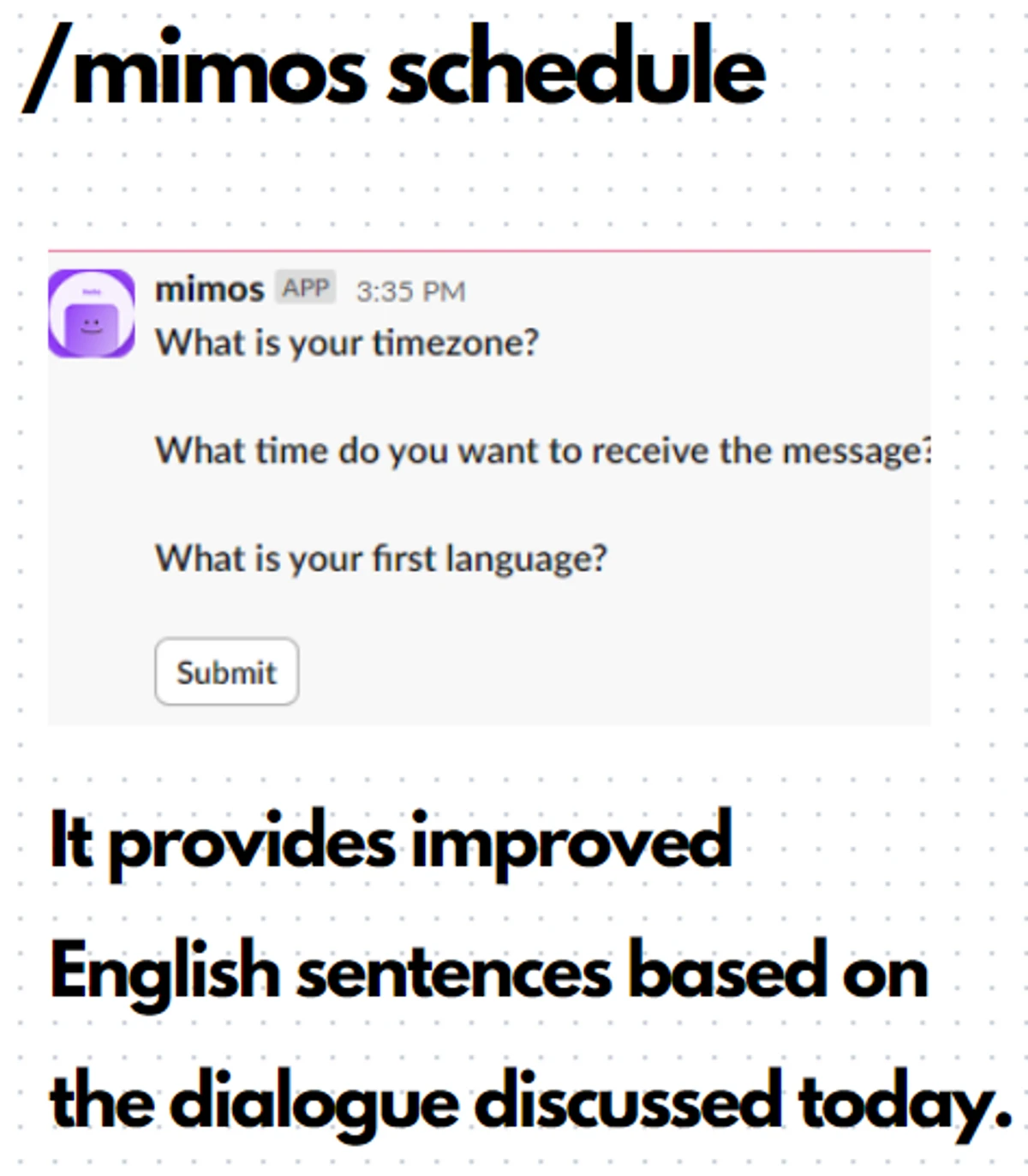 Mimos X Slack 스크린샷 3