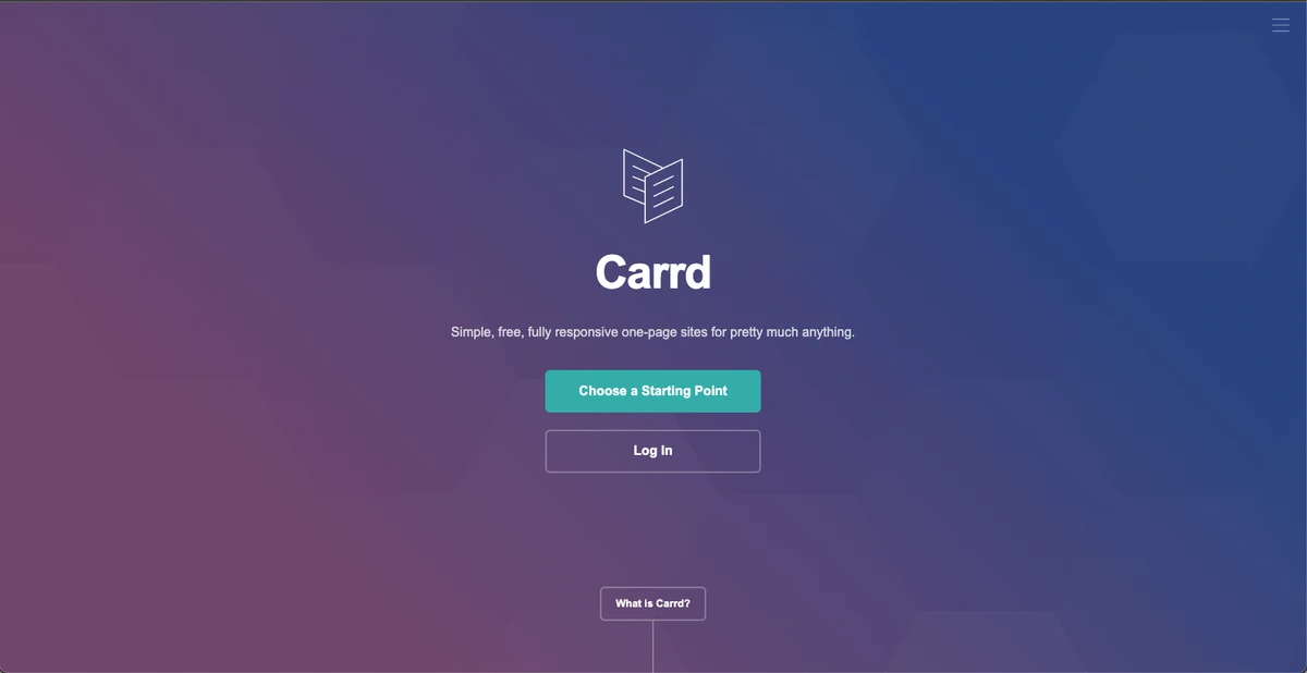 Carrd 스크린샷 1