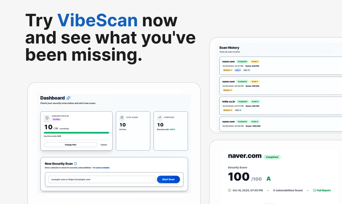 vibescan 스크린샷 2