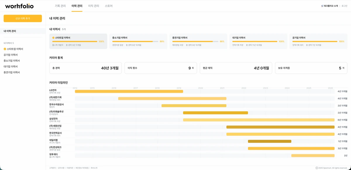워크폴리오 스크린샷 2