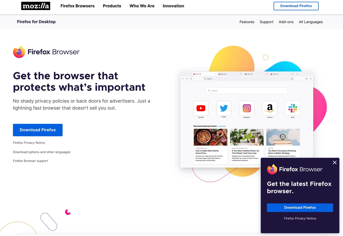 파이어폭스 브라우저 Firefox Browser 스크린샷 2