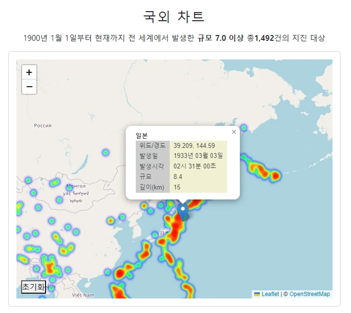 Earthquake Archive 스크린샷 4