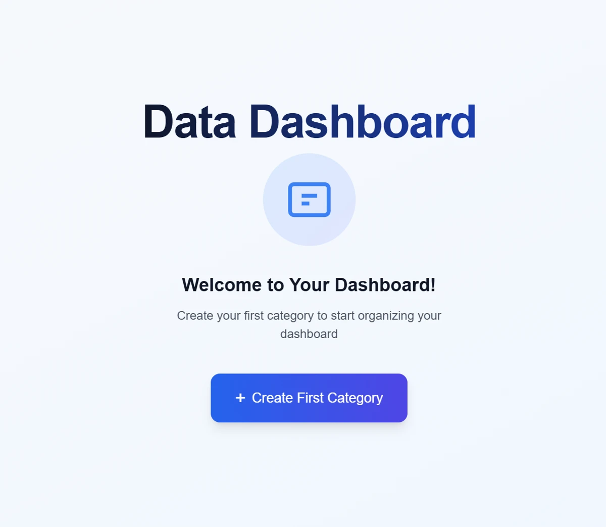 Data Dashboard 스크린샷 1