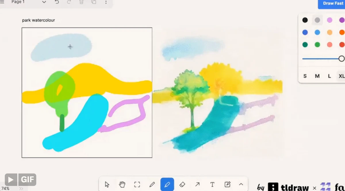 tldraw draw fast 스크린샷 2