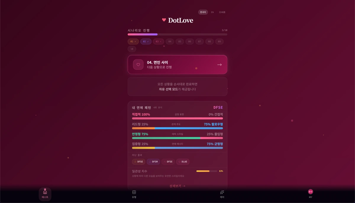 DotLove 스크린샷 1