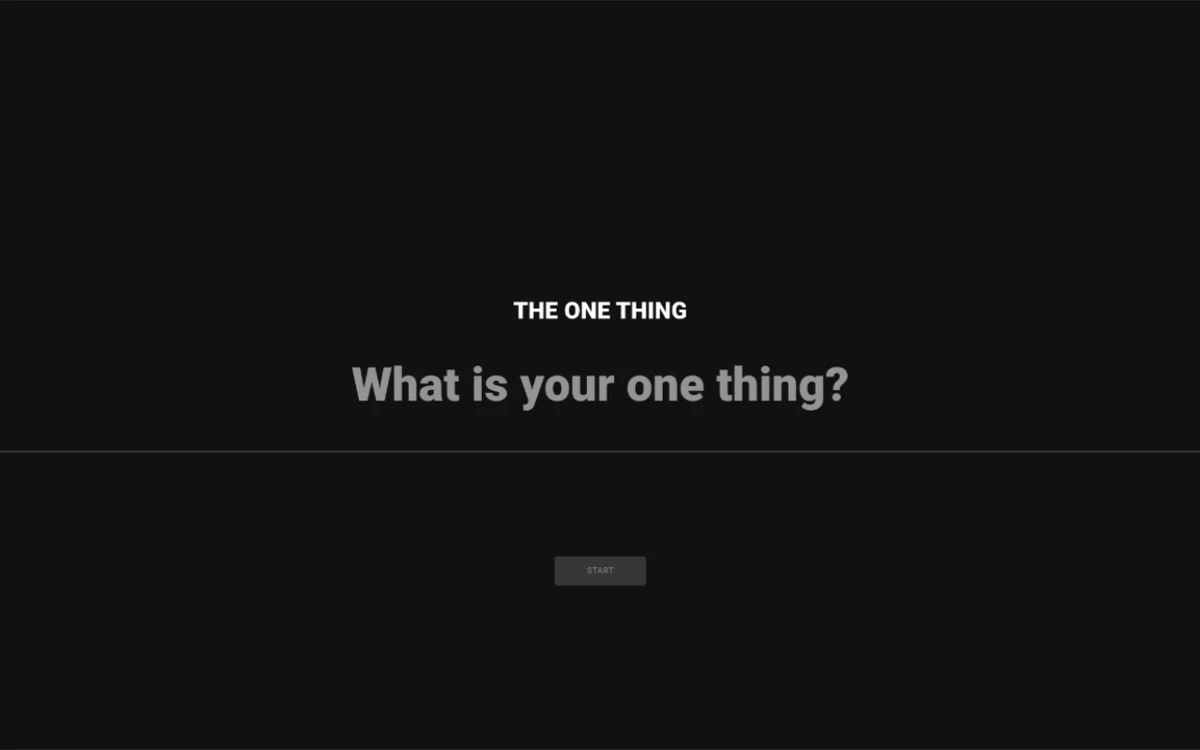 One Thing 스크린샷 1