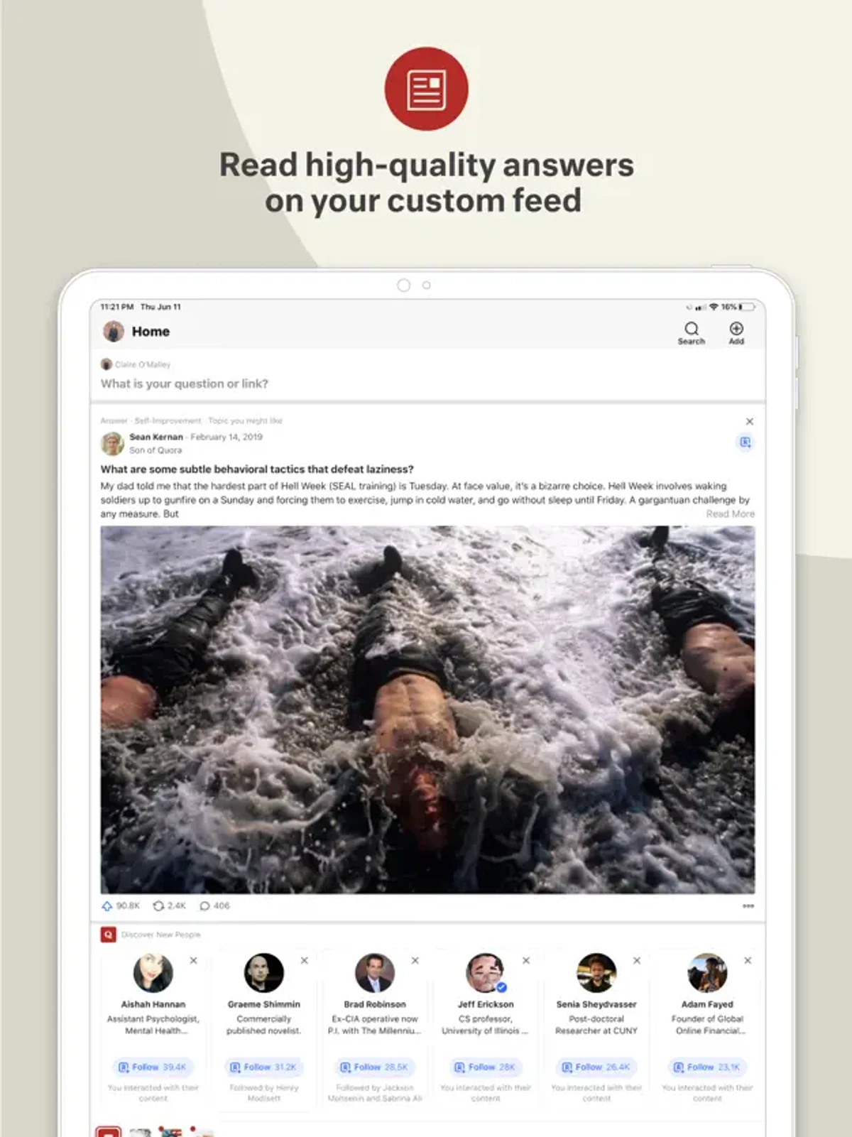 Quora 쿼라 스크린샷 1