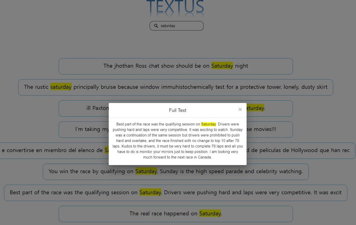 Textus 스크린샷 2