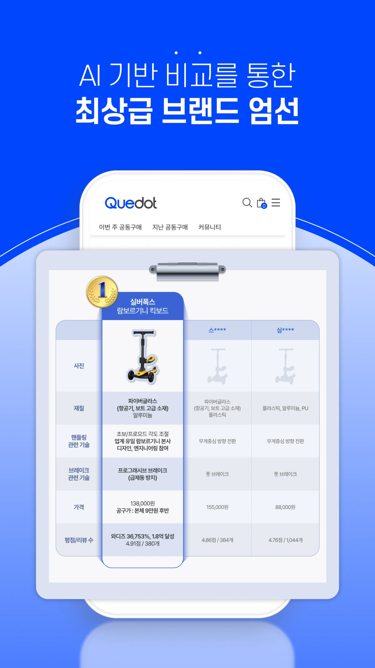 육아맘 큐레이터 기반 커머스 큐닷 스크린샷 2