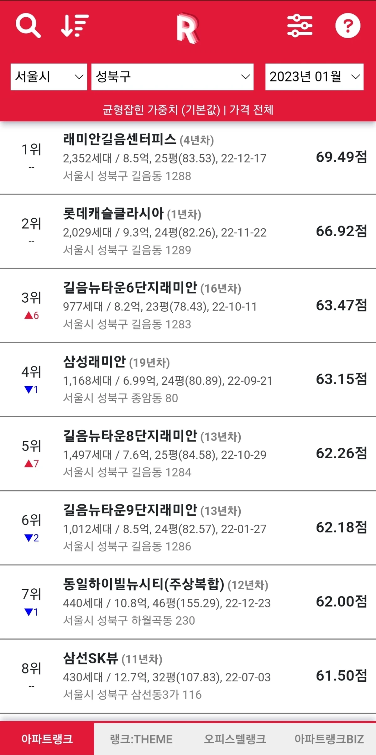 아파트랭크 스크린샷 1