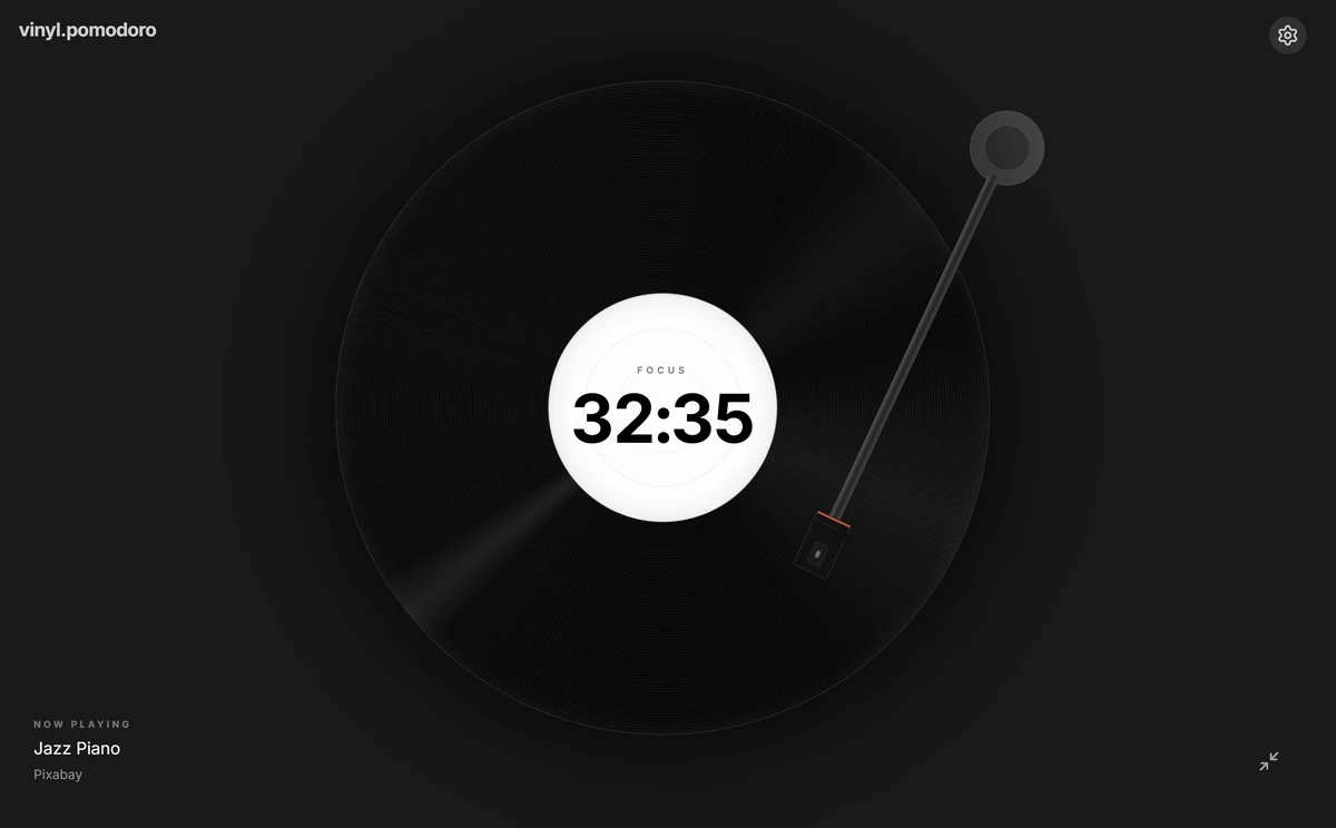 vinyl pomodoro 스크린샷 1