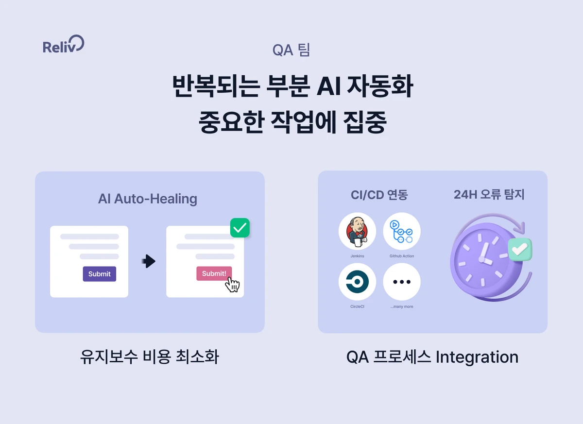Reliv 릴리브 QA 자동화 스크린샷 3