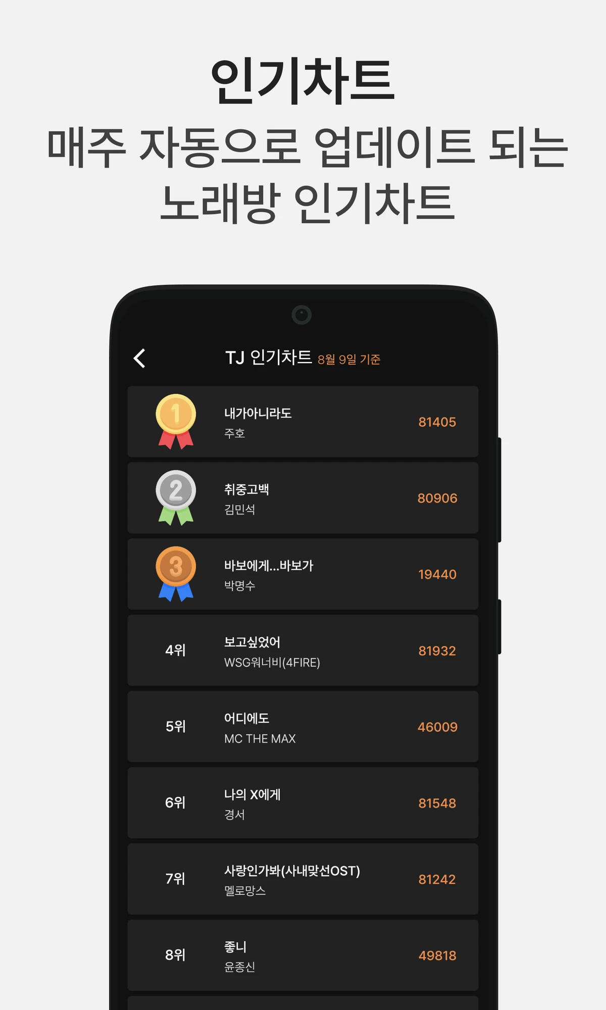 애창곡 노트 스크린샷 5