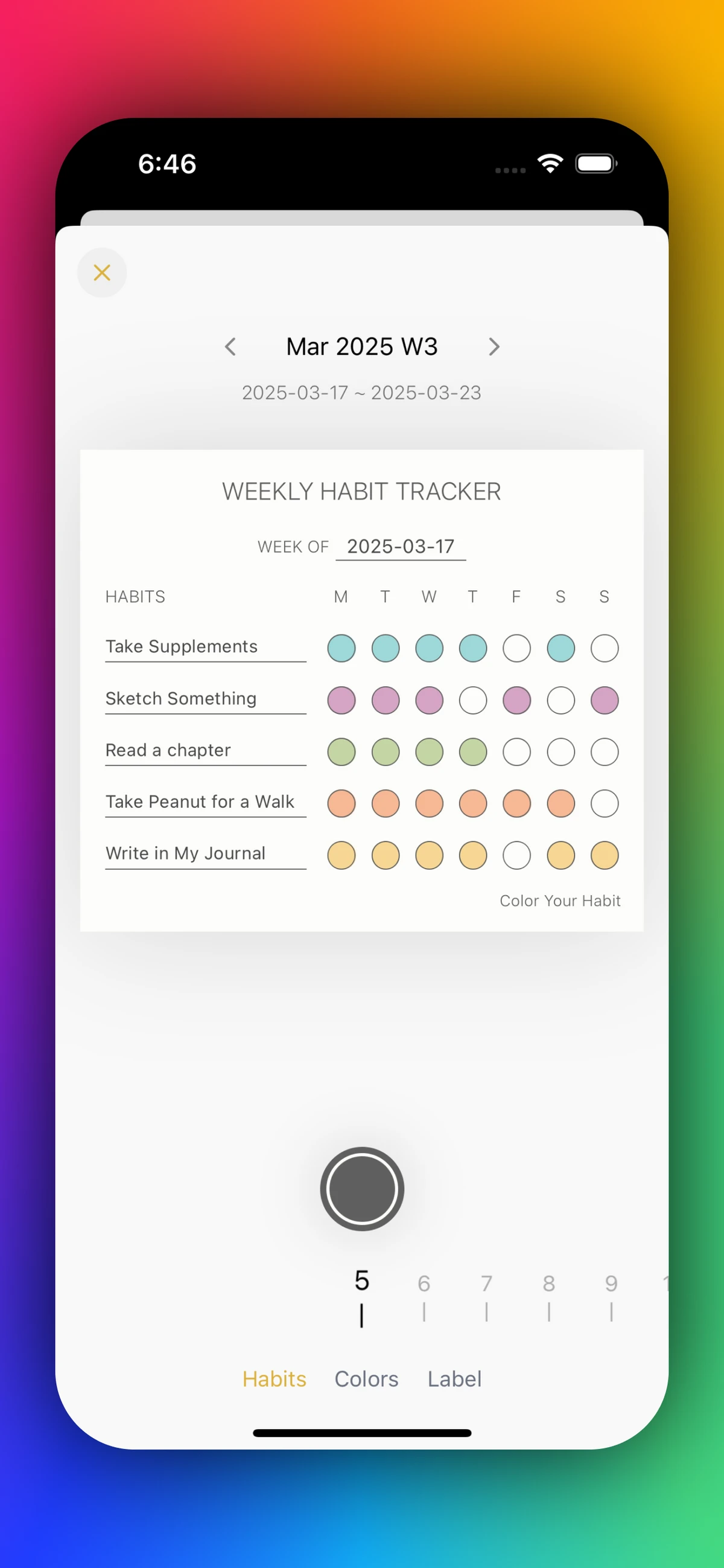 Color Your Habit 스크린샷 3