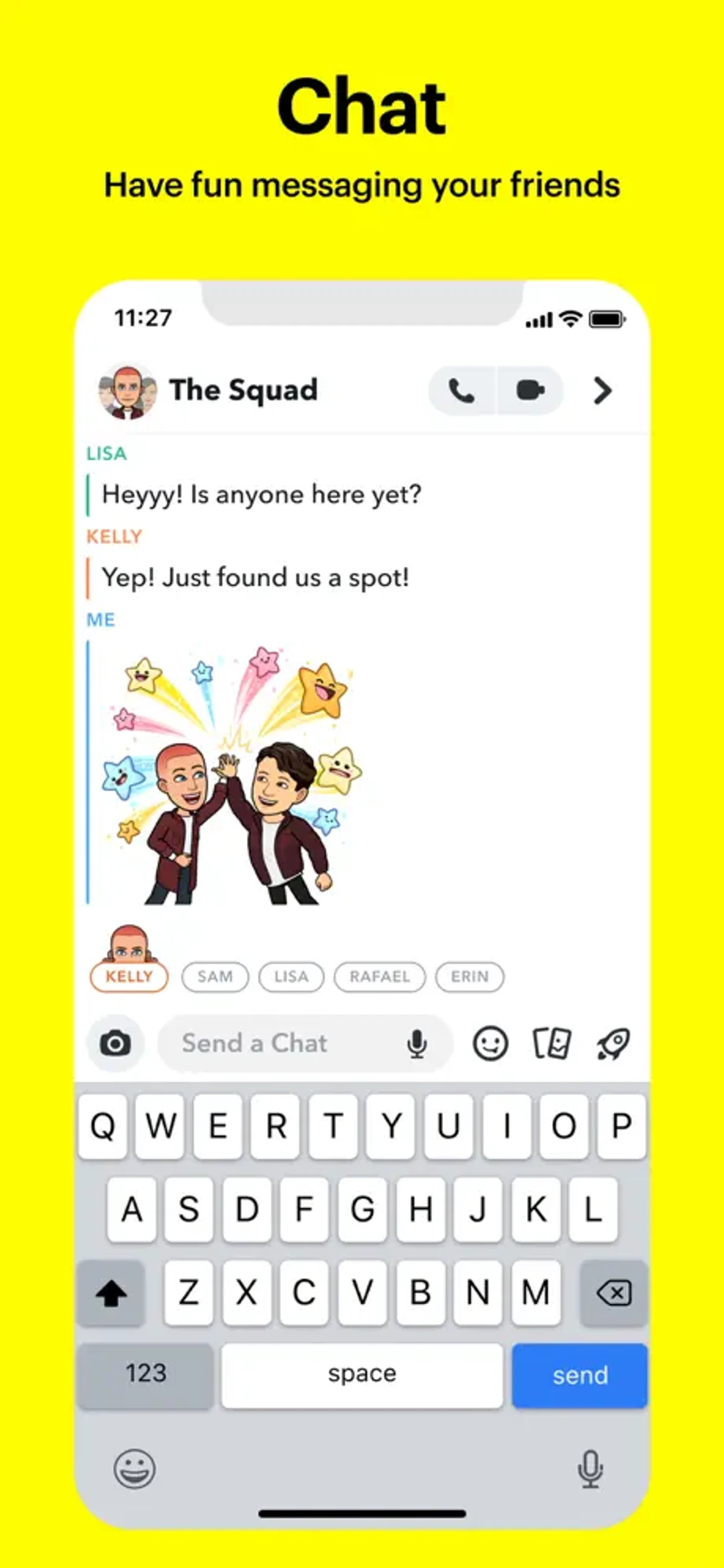스냅챗 Snapchat 스크린샷 2
