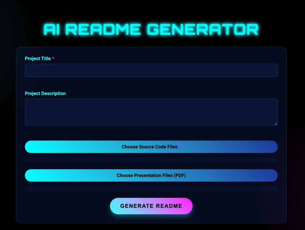 Readme Generator 스크린샷 1