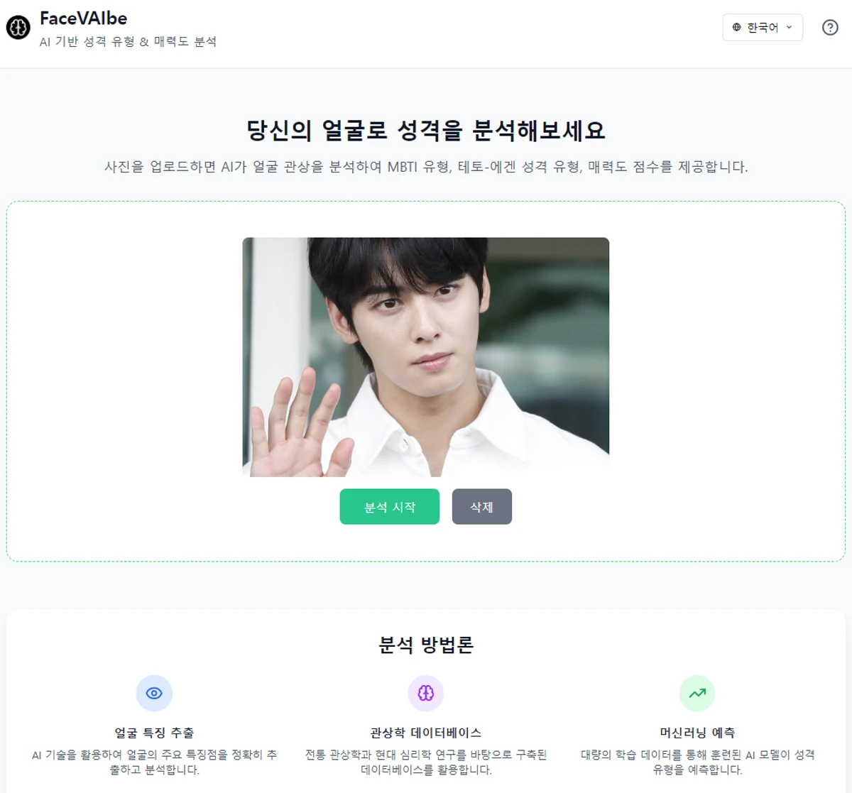 FaceVAIbe 스크린샷 1