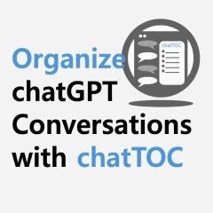 ChatGPT 대화를 목차로 관리할 수 있는 chatTOC 로고