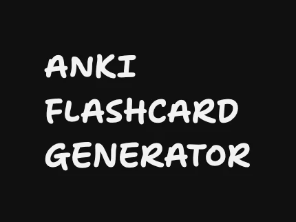 Anki 플래시카드 생성기 로고