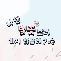 나랑 벚꽃 보러 가지 않을래 로고