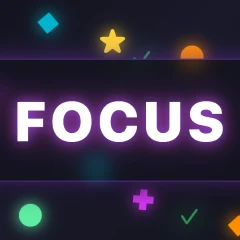 난이도 3단계 8가지 랜덤 미니게임 Focus 로고