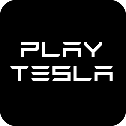 play tesla 로고