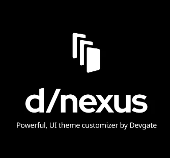 Nexus.  UI 컬러 테마 1초만에 미리보기 로고