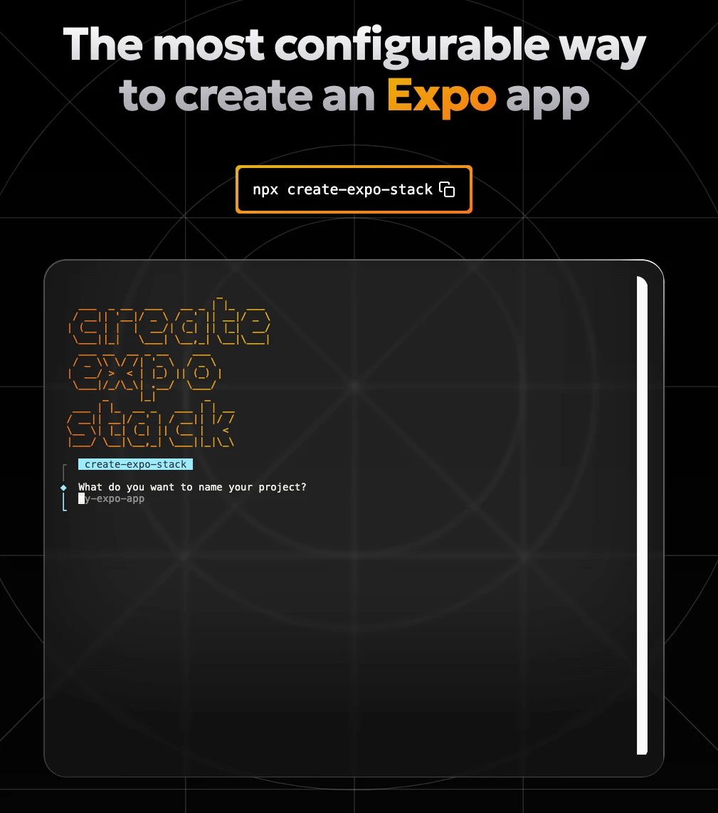 create expo stack 로고