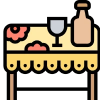 식탁보 로고
