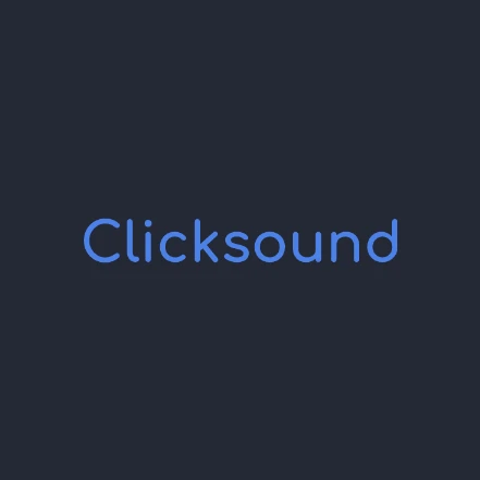 클릭사운드 clicksound 로고
