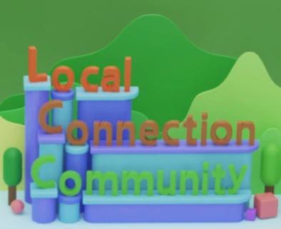 로코코. Local connection community 로고