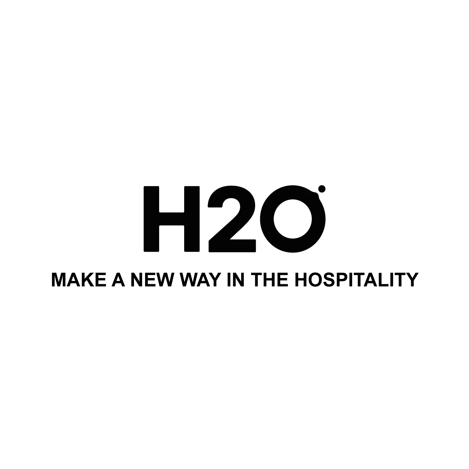 H2O 호스피탈리티 로고